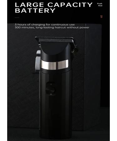 Pro Hair Clipper - Professional Men's Electric Hair Clipper for Salon Use | High-Power Gradual Fader in Black - International Shipping - Buy Online on GoSupps.com