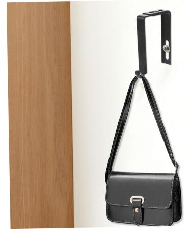 Alipis 2pcs Hook Storage Hangers Clothes Rack Hooks Door Hanger Hook for Hats Hook Door 8.00X3.70X1.30CM Black - Buy Online on GoSupps.com