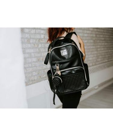 Chelsea + Cole Studded Pacifier Case with Clip | Itzy Ritzy Charm Pod | Holds 2 Pacifiers | Black Sweetheart Print Interior - Buy Online on GoSupps.com