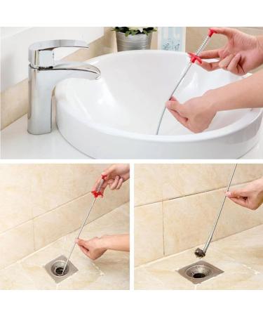 Sewer Cleaning Hook - No Chemicals Needed | Flexible 63in Drain Clog Remover & Toilet Snake - Buy Online on GoSupps.com