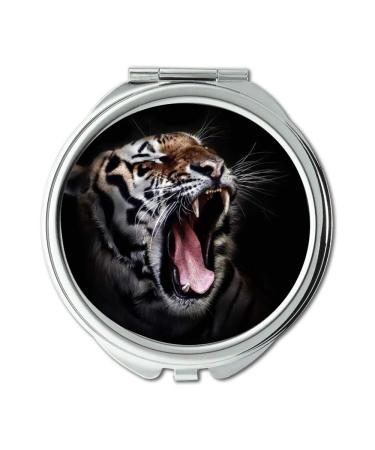 YENDOSTEEN Mirror Compact Mirror animal animal photography big cat pocket mirror portable mirror