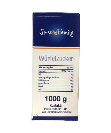 Buy Nordzucker Sweet Family Sugar Cubes 3-Pack (3x1kg) + Usy Block International Shipping Available - Buy Online on GoSupps.com