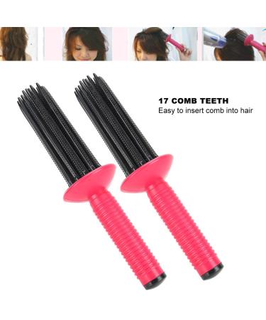 Hair Curling Roll Comb - Fluffy Curly Hair Styler Tool & Anti-Slip Wand for Perfect Curls | International Shipping - Buy Online on GoSupps.com