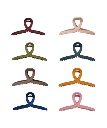 8pcs Sturdy Large Hair Clips Claw Clips for Holding Hair Uphair Clips Claw Clip for Holding Hair Up Ideal for Women & Girls with Thick or Thin Hair Matte Finish