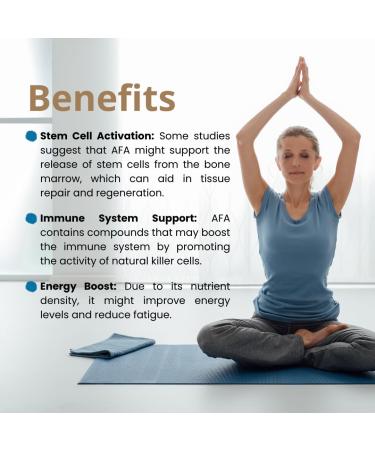 Celulas Madres 180 Capsules adaptogenic Limited Edition Stem Cell Blue Green Algae - Non GMO -Gluten Free AFA -Celula Madre Supplement - Spirulina. - Buy Online on GoSupps.com