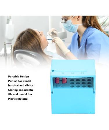 Autoclavable Endodontic File Cleaning Box - Professional Dental Drill Holder with Measuring Scale (Light Blue) | International Shipping - Buy Online on GoSupps.com