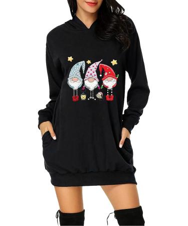 Women's Christmas Hoodie Skirt Costume | Cartoon Party Clothes & Long-Sleeve Blouse - Shop Now! - Buy Online on GoSupps.com