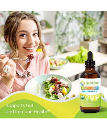 LiviaOne Daily Liquid Probiotics USDA-Certified Organic Probiotics Allergen- and Gluten-Free Vegan Probiotic for Women and Men Non-GMO and Raw 4 Fl Oz (Pack of 1) Unflavored - Adult 4 Fl Oz (Pack of 1) - Buy Online on GoSupps.com
