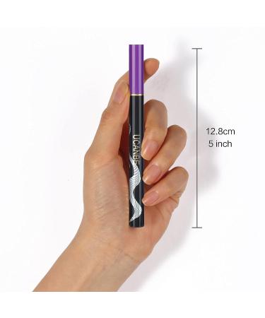UCANBE 3PC Metallic Liquid Eyeliner Set - Blue, Purple, Silver Glitter Eye Liner Pen | Waterproof, Smudge Proof, Long Lasting Formula - Buy Online on GoSupps.com