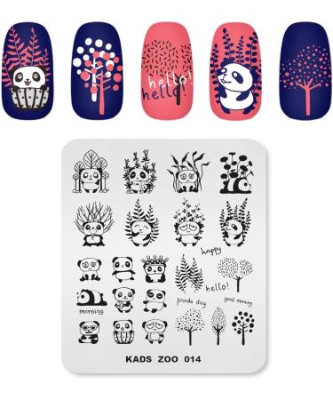 KADS Nail Art Stamping Plates Set Image Template Stencils Pattern with Stamping Plates Holder Case Organizer (ZO014) - Buy Online on GoSupps.com
