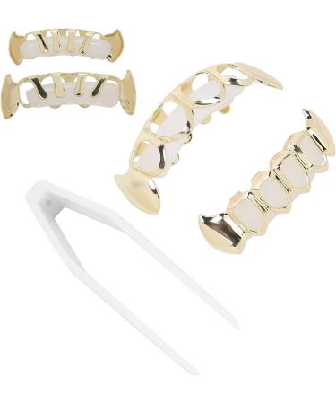 Plated Hip Hop Teeth Costume Hip Hop Teeth Compact Portable Hollow Exquisite Firm Brass for Dancing Party for Concert Gathering(gold) - Buy Online on GoSupps.com