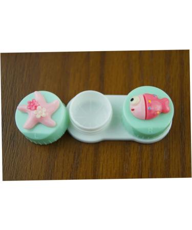 Buy Healeved 3pcs Cartoon Contact Lens Case Portable Lens Box & Storage with Pentagram & Little Fish Design for Travel International Shipping Available - Buy Online on GoSupps.com