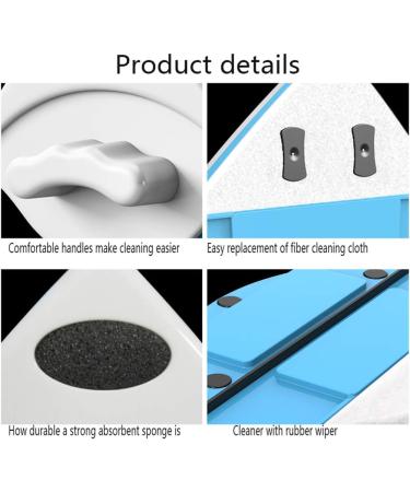 Window Cleaner Wipers Double-Side Glass Cleaner Plastic Household Cleaner Wiper Window Glass Surface Wiper Brush (Green5 12mm) - Buy Online on GoSupps.com