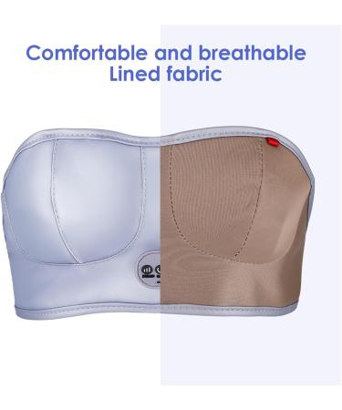 Breast Massage Bra - Electronic Vibration Chest Massager for Women's Health | Enhance Breast Care Device | Silver - Buy Online on GoSupps.com