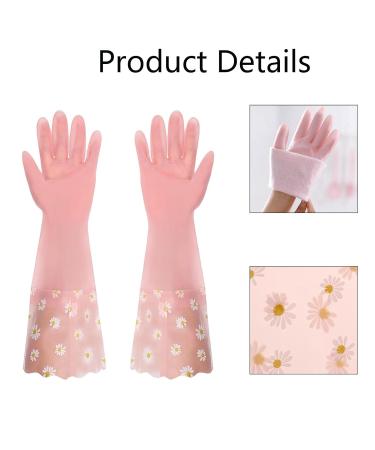 2 Pairs Medium Rubber Washing Up Gloves with Long Cuff for Household Cleaning - Dishwashing and Kitchen Gloves - Buy Online on GoSupps.com