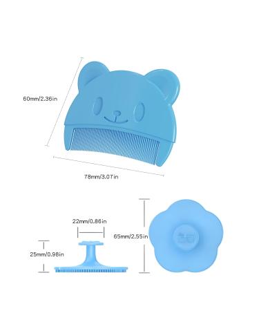 Qerich Baby Brush 2-Pack | Milk Scab Remover & Scalp Massage Brush for Newborns | Ultra Soft Silicone Hairbrush Set - Buy Online on GoSupps.com