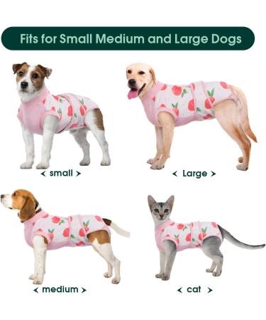Kuoser Dog Recovery Suit for After Surgery - Breathable Leak-Proof Anti-Licking Body for Male & Female Dogs - Pink XXL - 1 Pack - Buy Online on GoSupps.com