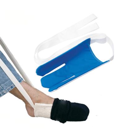 Fairman Socks Aid Easy on and Off Stocking Slider Pulling Assist Device Sock Helper for Elderly/Pregnant or Those with Reduced Mobility to Put on Their Socks Without Bending Down(Navy Blue)