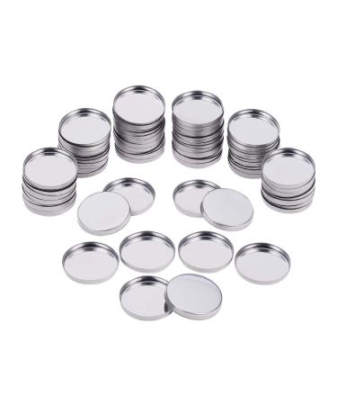 Pandahall 100 pack empty round metal pans tin pine pans pans blanket lipstick organizer for magnets cosmetics pallet size 26 mm 25x3.5mm rond