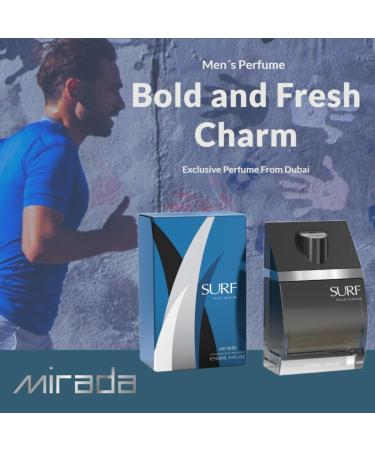 MIRADA Surf Pour Homme Men's Eau de Parfum (EDP) 3.4 FL. Oz (100ml) Men s Perfume with Notes of Citrus Lemon Lavender Green Marine - Buy Online on GoSupps.com
