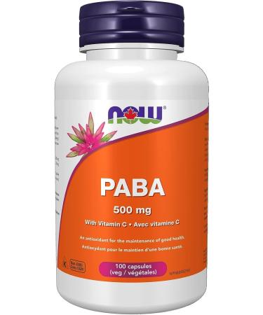 Now PABA 500mg w/Vit C 100vcap