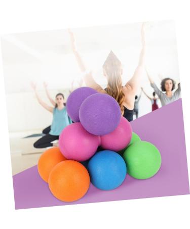 Gleavi 6 STK Yoga Ball Set - Self-Massage Peanut Roll & Fascia Ball for Fitness - Violet Lacrosse Massage Balls (12.1x6.1CM) - International Shipping Available - Buy Online on GoSupps.com