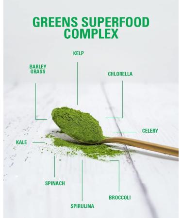 EHPlabs OxyGreens Super Greens Powder - Pineapple Flavor, 30 Serves - Immunity Booster with Spirulina, Prebiotic Fibre & Antioxidants - Buy Online on GoSupps.com
