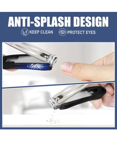 Senior Toenail Clippers - 8PCS Sharp Curved Blade for Thick Nails | Heavy Duty Professional Nail Cutter with Catcher - Buy Online on GoSupps.com