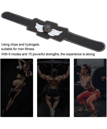 Buy ABS Trainer Muscle Stimulator | EMS Abdominal Tighter Belt with 6 Modes & 15 Strength Levels - Perfect for Belly Leg & Arm Fitness - Buy Online on GoSupps.com