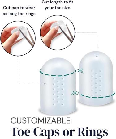 10 Pcs Big Toe Cap Breathable Toe Protector Toe Cover Sleeves with Holes Provides Relief from Missing or Ingrown Toenails Cracked Big Toe Corns Blisters Hammer Toes Toe Rubber Reduce Friction - Buy Online on GoSupps.com