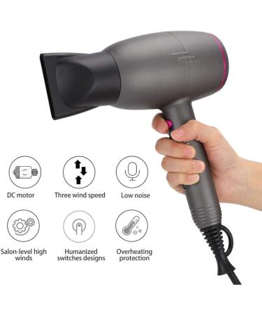 Hammer Shape Hairstyle Tool Professional Hair Dryer Hair Dryer Hair Care for Drying(US standard 110v) - Buy Online on GoSupps.com