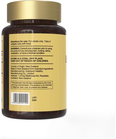 HUJ 97% EPA Omega-3 Fish Oil - 1200mg EPA Fish Oil Wild-Caught Sustainably Sourced - Suppprts Cardiovascular Health & Healthy Triglyceride lewels* - 60 Softgels - Buy Online on GoSupps.com