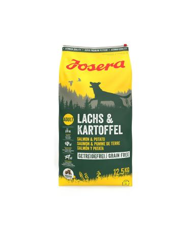Josera salmon & potato (1 x 12.5 kg) |Cereal -free dog food |Lach protein as the only animal source |Super premium dry food for adult dogs |1 Pack 12.5 kg (1 Pack)