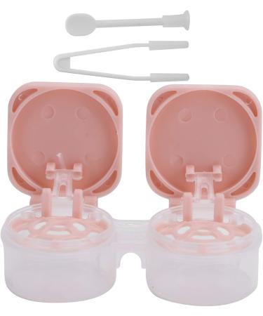 Dioche Pink Contact Lens Container with Suction Sticks - Portable Mini Travel Box for Daily Use - Buy Online on GoSupps.com