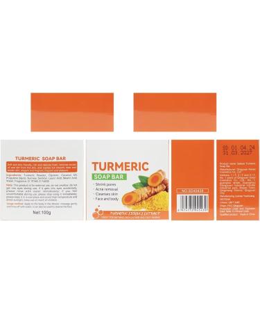  Horuili Turmeric Soap Turmeric Soap Turmeric Soap Turmeric Lightening Soap Turmeric Stain Remover Cleanser Moisturizing & Brightening Face & Body Bath Soap (2 - Buy Online on GoSupps.com