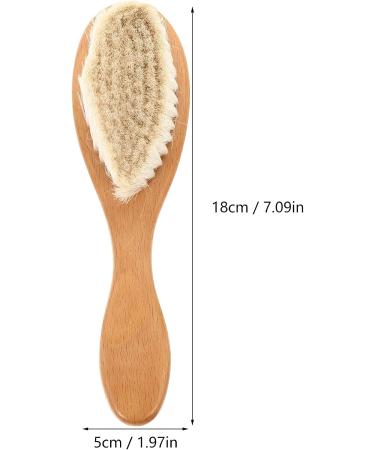 SECFOU Massager Hair Comb for Kids - Natural Wool Toddler Shower Gift | Soft Bath Brush for Cradle Head Massage and Scalp Detangling - Buy Online on GoSupps.com