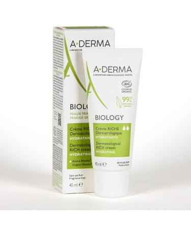 A-Derma BIOLOGY moisturising cream rich 40 ml fresh 40 g (1 pack) - Buy Online on GoSupps.com