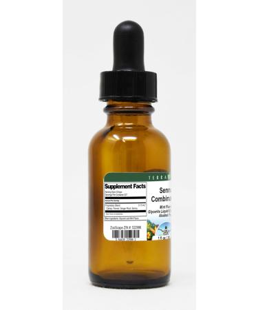 Senna Combination Glycerite Liquid Extract (1:5) - Mint Flavored - 1 oz | International Shipping Available - Buy Online on GoSupps.com