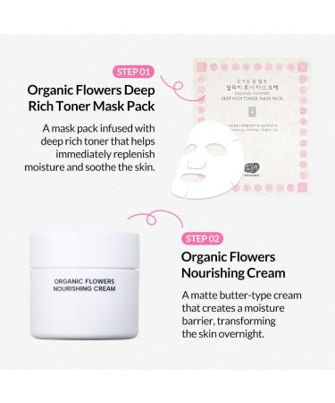 Buy Whamisa Organic Flowers Deep Rich Toner Mask Pack (10EA) - Premium Skincare for Radiant Skin | Shop Internationally - Buy Online on GoSupps.com