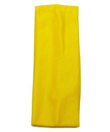Bling Online 7cm Elasticated Fabric Headband. (Bright Yellow)