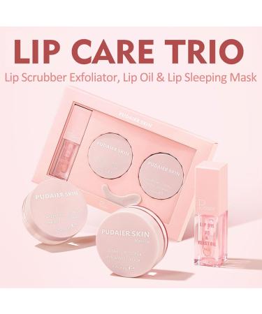 Buy 3-In-1 Lip Scrub Set: Exfoliator Balm & Oil - Perfect Lip Care Gift for Teen Girls - International Shipping Available - Buy Online on GoSupps.com