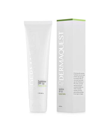 DermaQuest Peptide Vitality SunArmor Sunscreen SPF 50 - Anti Aging Titanium Dioxide & Zinc Oxide Sunscreen Moisturizer Lotion for Dry Skin Types