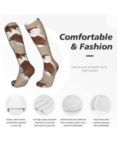 Brittany Spaniel Liver-Colored Compression Socks 15-20 mmHg | Best Support for Running & Cycling - Unisex - Buy Online on GoSupps.com