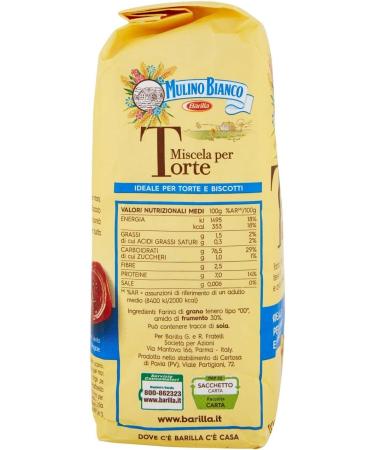 3x Mulino bianco Farina Miscela per cake flour cake mix cake flour 1kg - Buy Online on GoSupps.com