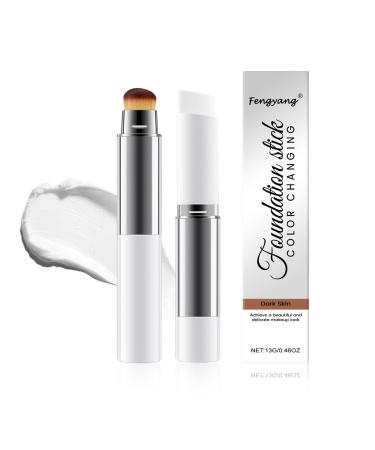 Fengyang Color Changing Foundation Stick Moisturizing and Light Coverage Cream Medium to Full Coverage Cream Stick for All Skin Types