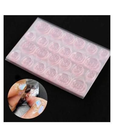 Convenient Double-Sided False Nail Tips Sticky Tabs Glue Easy To Apply Portable Nail Art Glue Nail Supplies DIY Nail Tool Nail Art Equipment(Clear) - Buy Online on GoSupps.com