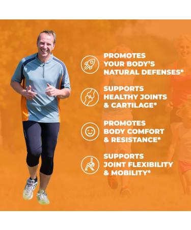 Joint Discomfort Relief: Glucosamine Sulfate with Hyaluronic Acid, Bioperine, MSM & Boswellia - Anti-Inflammatory Supplement for Back, Knees, and Hands - Buy Online on GoSupps.com