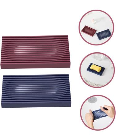 Ciieeo 4 Pcs Soap Box No Punch Soap Holder Coaster Rack Draining Soap Case Soap Rack Kitchen Appliances for Y Shaped Metal Rod Non-slip Soap Dish Travel Shopping Cart Christmas - Buy Online on GoSupps.com
