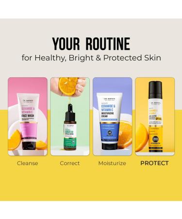 Dr. Sheth's Ceramide & Vitamin C Long lasting Sunscreen SPF 50+ PA++++ | Water & Sweat-Resistant | Non-Greasy & Quick-Absorbing | For Women & Men | 50g - Buy Online on GoSupps.com