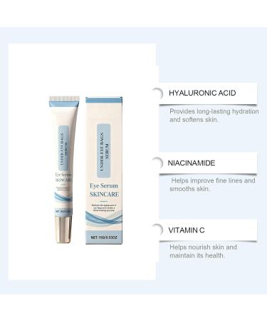 Hengxuan Firming Serum for Dark Circles and Puffiness Antiaging Eye Tightening Cream with Hyaluronic Acid Reduces Fine Lines and Wrinkles Lightweight and Fast Absorbing for All Skin Types 4 - Buy Online on GoSupps.com